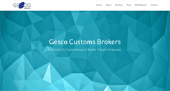 Desktop Screenshot of gescobrokers.com