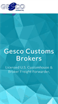 Mobile Screenshot of gescobrokers.com