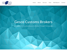 Tablet Screenshot of gescobrokers.com